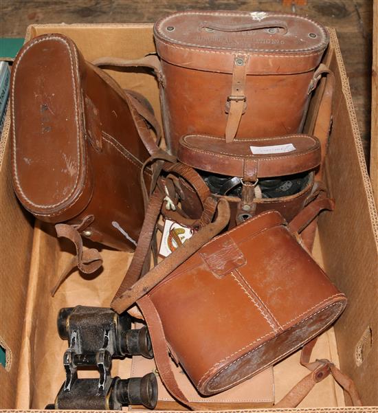 5 sets of binoculars etc